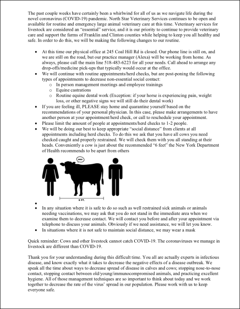 Newsletter March 2020: COVID-19